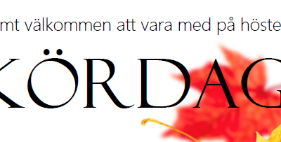 Kördag söndag 27 oktober